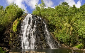 waterfall, nature