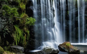nature, waterfall