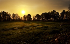 landscape, nature, sunset