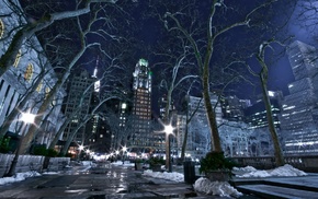 New York City, snow