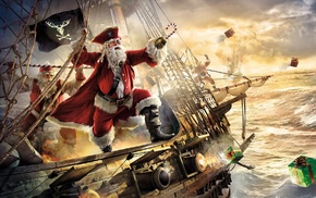 boat, Noel, Santa Claus, santa