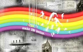people, rainbow, color