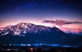 mountain, nature, sky, landscape