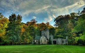 nature, grass, castle