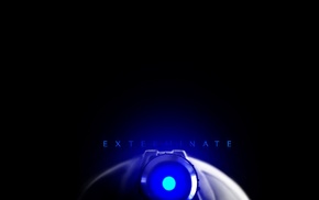 Doctor Who, simple background, The Doctor, Daleks
