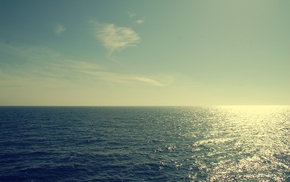 nature, sea, clouds, water, horizon