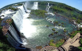 Iguaz Waterfalls, waterfall, nature