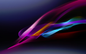 colorful, waveforms, abstract, digital art
