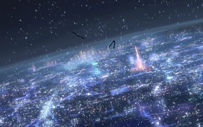 cityscape, anime, 5 Centimeters Per Second