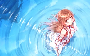 anime girls, Yuuki Asuna, anime, Sword Art Online, water