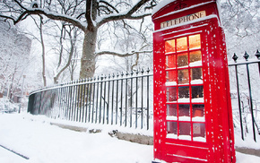 cities, London, winter