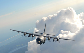 sky, aircraft, clouds, airplane, fly