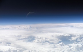 space, atmosphere, clouds, planet