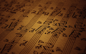 macro, music, paper